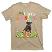 Funny Egg Hunting Bunny Giant Schnauzer Dog Happy Easter T-Shirt