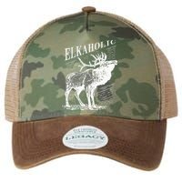 Funny Elk Hunting Elkaholic For Hunters Legacy Tie Dye Trucker Hat