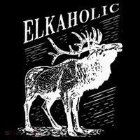 Funny Elk Hunting Elkaholic For Hunters 7-Panel Snapback Hat
