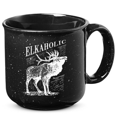 Funny Elk Hunting Elkaholic For Hunters 15oz Campfire Ceramic Mug