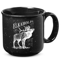 Funny Elk Hunting Elkaholic For Hunters 15oz Campfire Ceramic Mug