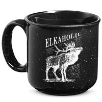 Funny Elk Hunting Elkaholic For Hunters 15oz Campfire Ceramic Mug