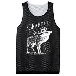 Funny Elk Hunting Elkaholic For Hunters Mesh Reversible Basketball Jersey Tank