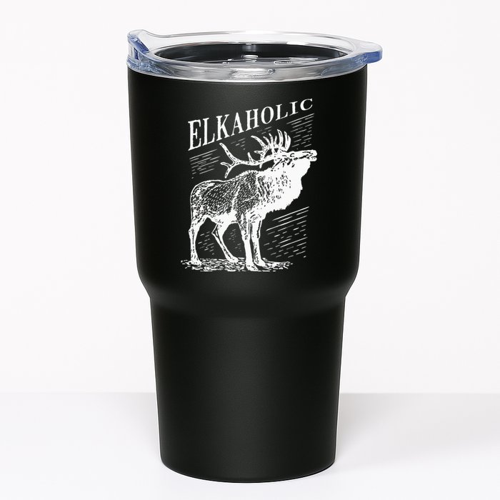 Funny Elk Hunting Elkaholic For Hunters Tumbler
