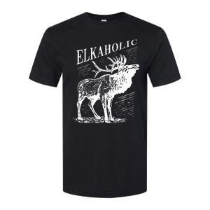 Funny Elk Hunting Elkaholic For Hunters Softstyle CVC T-Shirt