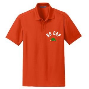 Funny Elf Hat Funny Christmas Gen Z Slang Dry Zone Grid Polo