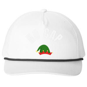 Funny Elf Hat Funny Christmas Gen Z Slang Snapback Five-Panel Rope Hat