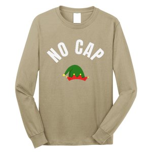 Funny Elf Hat Funny Christmas Gen Z Slang Long Sleeve Shirt