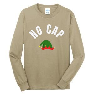 Funny Elf Hat Funny Christmas Gen Z Slang Tall Long Sleeve T-Shirt