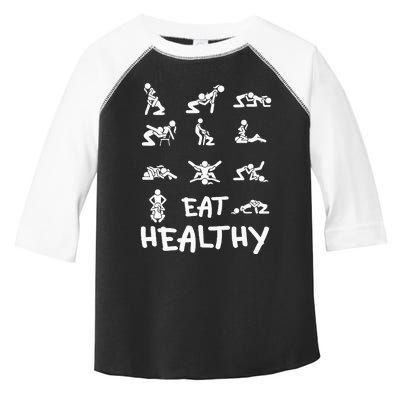 Funny Eat Healthy Dirty Toddler Fine Jersey T-Shirt