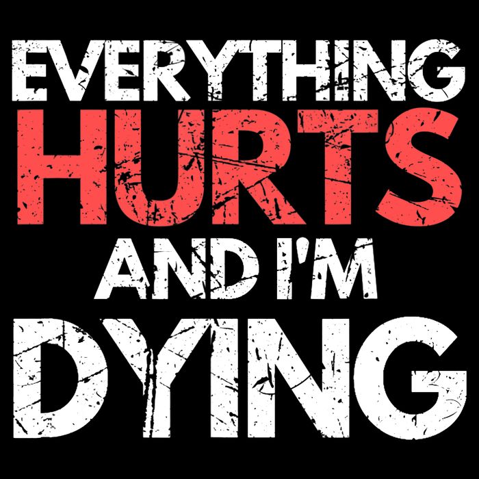 Funny Everything Hurts I'm Dying Fitness Workout Gym Wo Womens Tank Top