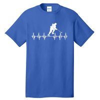 Funny Ekg Hockey Game Graphic Ice Hockey Heartbeat Meaningful Gift Tall T-Shirt