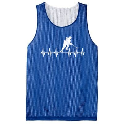 Funny Ekg Hockey Game Graphic Ice Hockey Heartbeat Meaningful Gift Mesh Reversible Basketball Jersey Tank