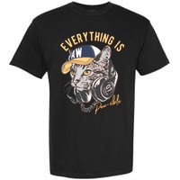 Funny Everything Is Pawsible Hiphop Cat Garment-Dyed Heavyweight T-Shirt