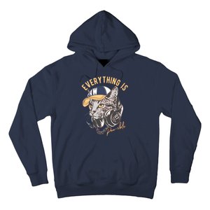 Funny Everything Is Pawsible Hiphop Cat Hoodie