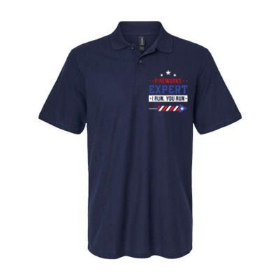 Fireworks Expert If I Run You Run Funny 4th Of July Gift Softstyle Adult Sport Polo