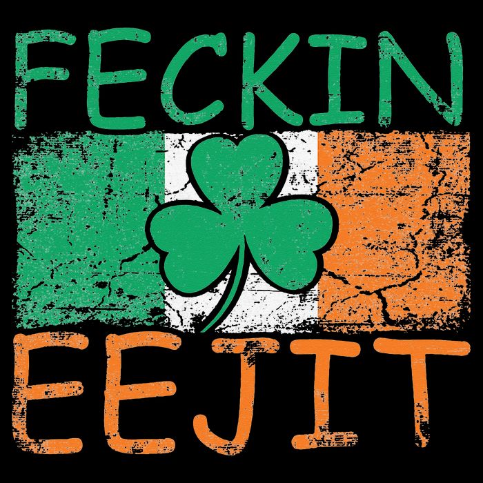 Feckin Eejit Ireland Irish Slang flag St Patricks Day Youth Performance Sprint T-Shirt