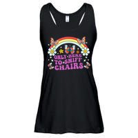 Funny Embarrassing Inappropriate Only Here To Sniff Chairs Ladies Essential Flowy Tank