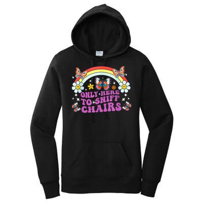 Funny Embarrassing Inappropriate Only Here To Sniff Chairs Women's Pullover Hoodie