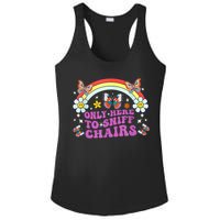 Funny Embarrassing Inappropriate Only Here To Sniff Chairs Ladies PosiCharge Competitor Racerback Tank