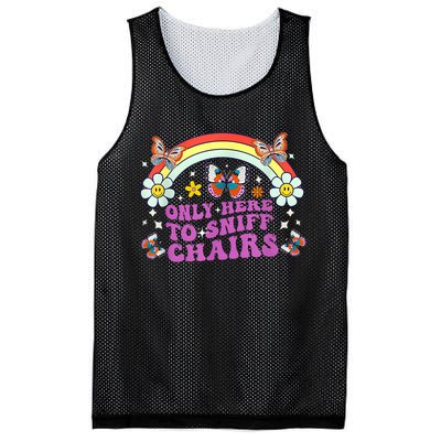 Funny Embarrassing Inappropriate Only Here To Sniff Chairs Mesh Reversible Basketball Jersey Tank