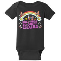 Funny Embarrassing Inappropriate Only Here To Sniff Chairs Baby Bodysuit