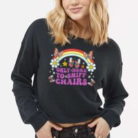 Funny Embarrassing Inappropriate Only Here To Sniff Chairs Cropped Pullover Crew