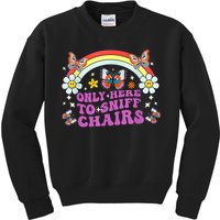 Funny Embarrassing Inappropriate Only Here To Sniff Chairs Kids Sweatshirt