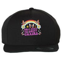 Funny Embarrassing Inappropriate Only Here To Sniff Chairs Wool Snapback Cap
