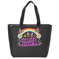 Funny Embarrassing Inappropriate Only Here To Sniff Chairs Zip Tote Bag