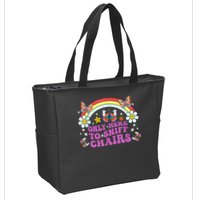 Funny Embarrassing Inappropriate Only Here To Sniff Chairs Zip Tote Bag