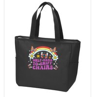 Funny Embarrassing Inappropriate Only Here To Sniff Chairs Zip Tote Bag