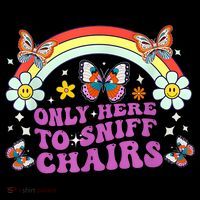 Funny Embarrassing Inappropriate Only Here To Sniff Chairs Zip Tote Bag