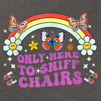Funny Embarrassing Inappropriate Only Here To Sniff Chairs Cotton Canvas Backpack