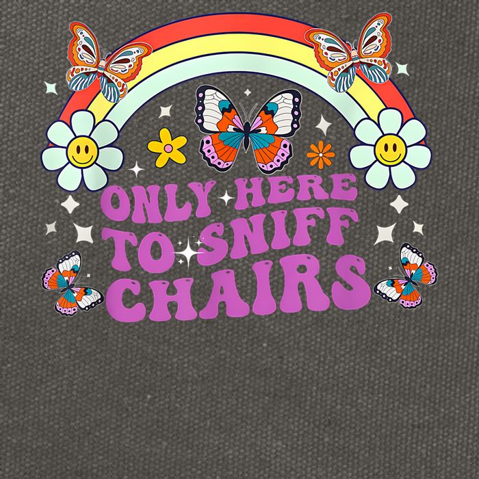 Funny Embarrassing Inappropriate Only Here To Sniff Chairs Cotton Canvas Backpack