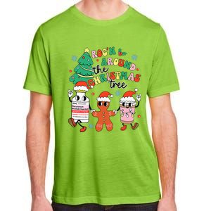 Funny ER ICU RN Nurse Xmas Roc'n Around The Christmas Tree  Adult ChromaSoft Performance T-Shirt