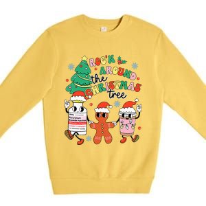 Funny ER ICU RN Nurse Xmas Roc'n Around The Christmas Tree  Premium Crewneck Sweatshirt