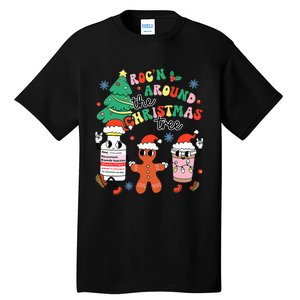 Funny ER ICU RN Nurse Xmas Roc'n Around The Christmas Tree  Tall T-Shirt