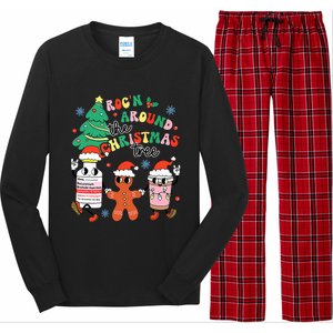 Funny ER ICU RN Nurse Xmas Roc'n Around The Christmas Tree  Long Sleeve Pajama Set