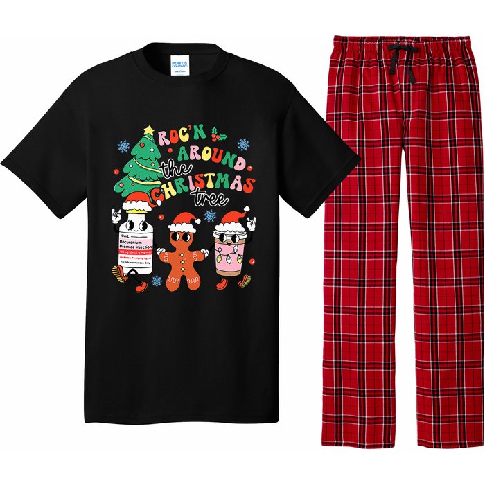 Funny ER ICU RN Nurse Xmas Roc'n Around The Christmas Tree  Pajama Set