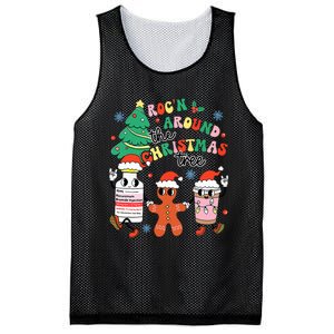 Funny ER ICU RN Nurse Xmas Roc'n Around The Christmas Tree  Mesh Reversible Basketball Jersey Tank