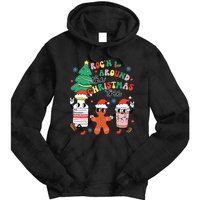 Funny ER ICU RN Nurse Xmas Roc'n Around The Christmas Tree  Tie Dye Hoodie