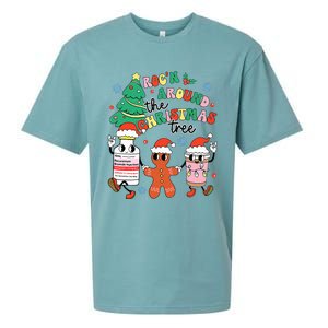 Funny ER ICU RN Nurse Xmas Roc'n Around The Christmas Tree  Sueded Cloud Jersey T-Shirt