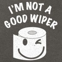 Funny Embarrassing IM Not A Good Wiper Humor Cotton Canvas Backpack