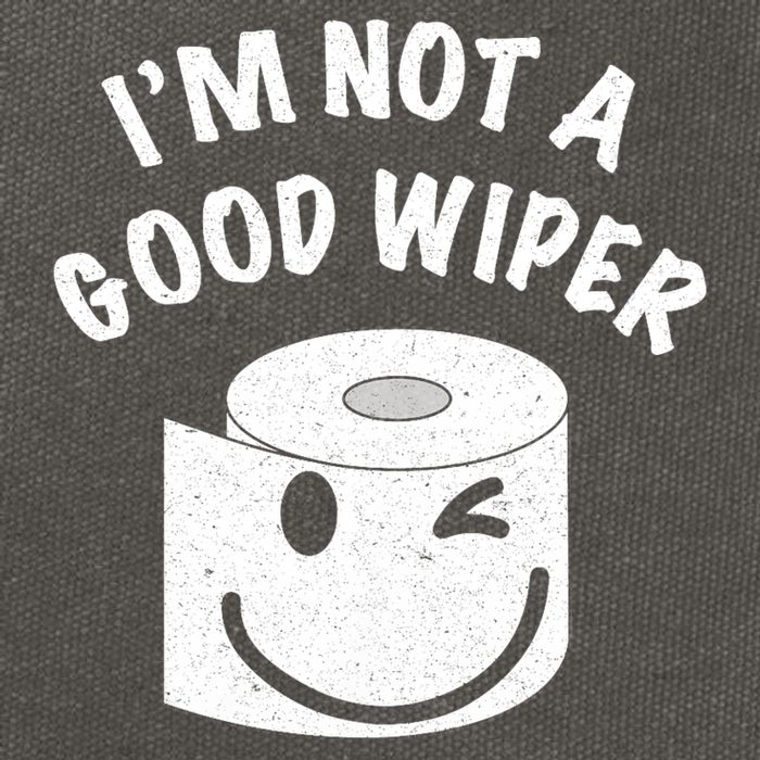 Funny Embarrassing IM Not A Good Wiper Humor Cotton Canvas Backpack