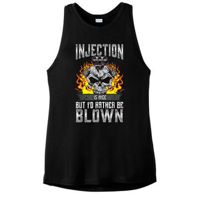 Fast Engines Injection Is Nice But I'd Rather Be Blown Gift Ladies PosiCharge Tri-Blend Wicking Tank