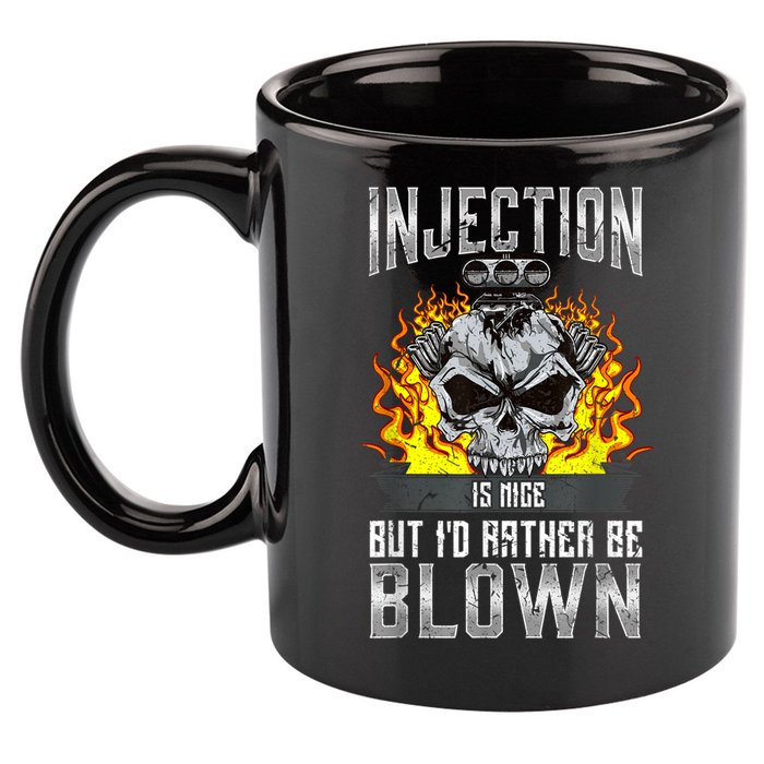 Fast Engines Injection Is Nice But I'd Rather Be Blown Gift 11oz C Handle Ceramic Mug