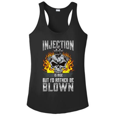 Fast Engines Injection Is Nice But I'd Rather Be Blown Gift Ladies PosiCharge Competitor Racerback Tank