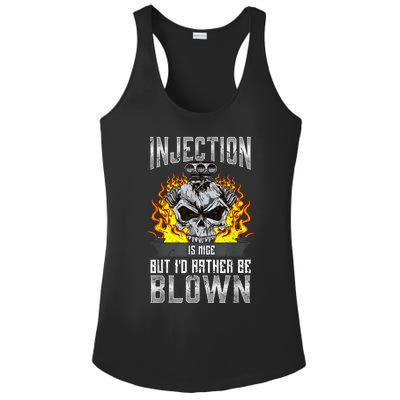 Fast Engines Injection Is Nice But I'd Rather Be Blown Gift Ladies PosiCharge Competitor Racerback Tank