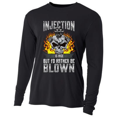 Fast Engines Injection Is Nice But I'd Rather Be Blown Gift Cooling Performance Long Sleeve Crew